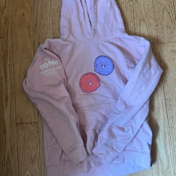Pink Harry Potter Pygmy puff sweatshirt with hood - Picture 1 of 3